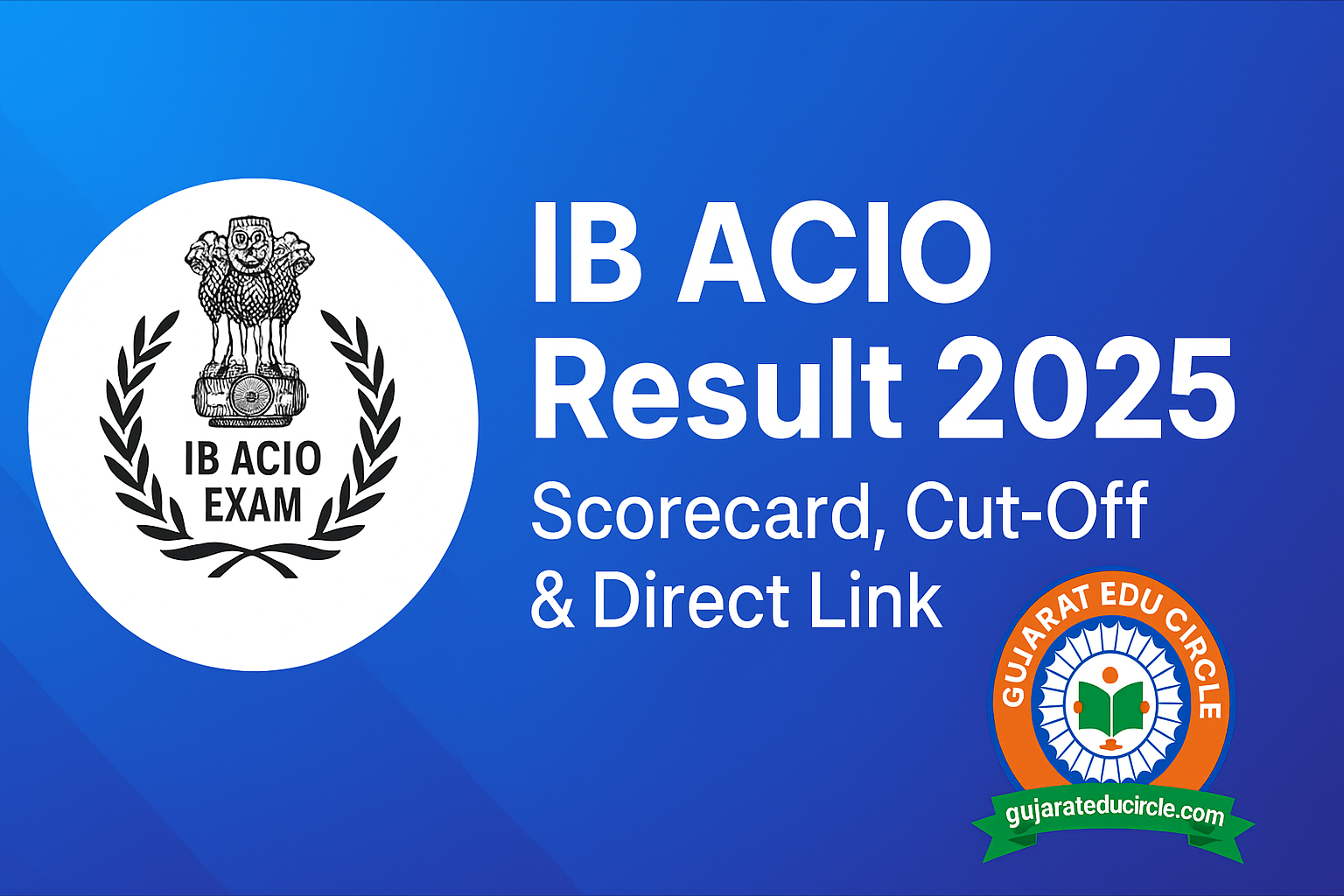 IB ACIO Exam Result 2025: scorecard, cut-off, FAQs